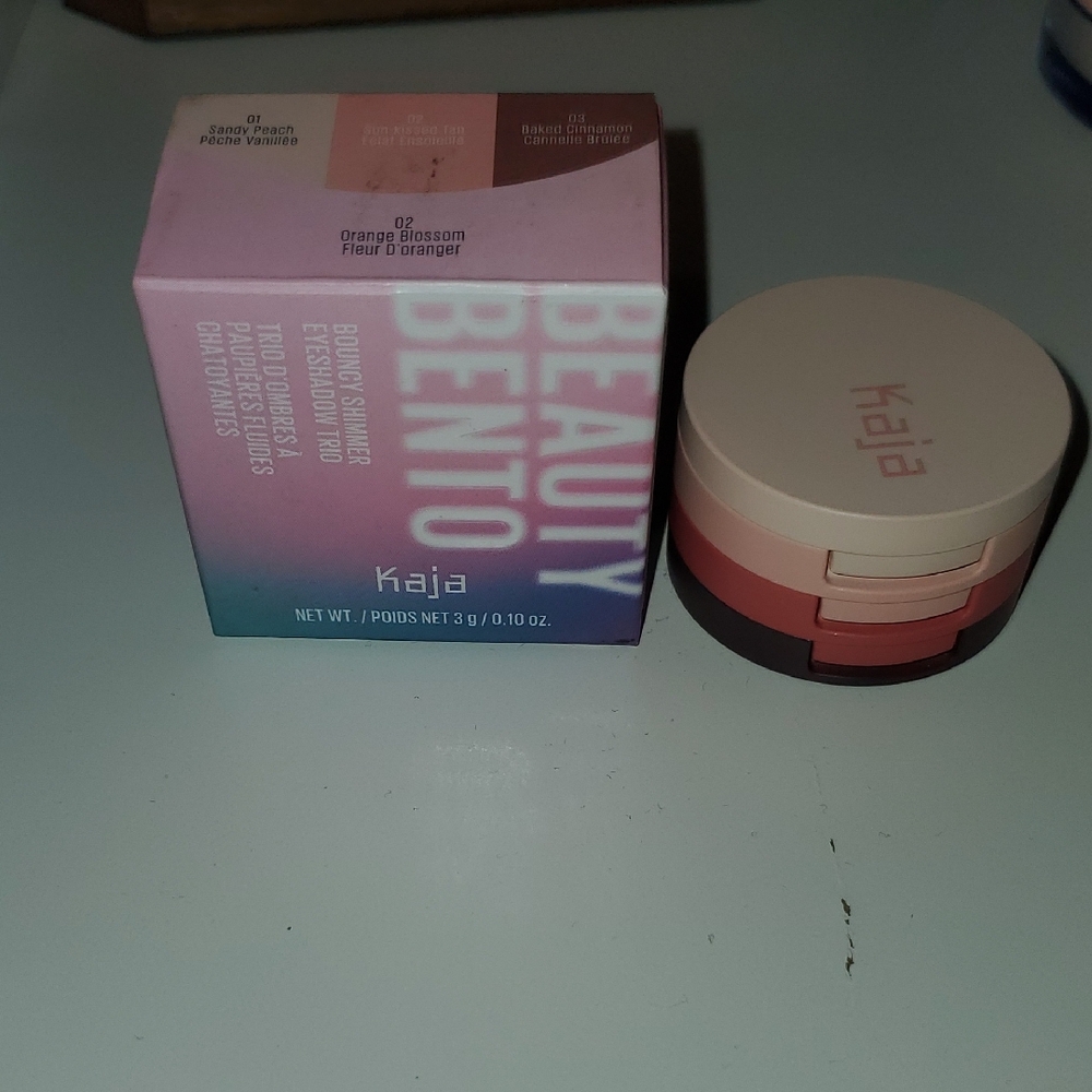 Beauty Bento Bouncy Shimmer Eyeshadow Trio - Pink and Cream